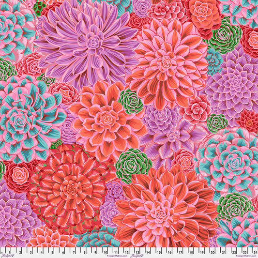 Kaffe Fassett Collective February 2025 : House Leeks Pink - PWPJ113.PINK