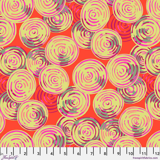 Kaffe Fassett Collective February 2027 : Beet Rings Red PWMD003.RED