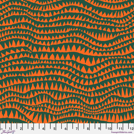 Kaffe Fassett Collective February 2027 : Sharks Teeth Emerald PWBM060.EMERALD