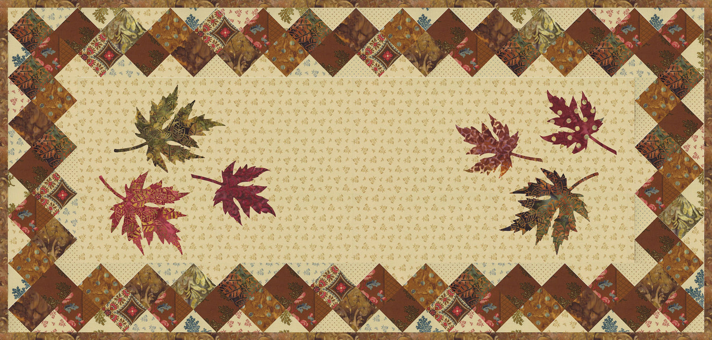 Keepsake Trio Table Runner Quilt Pattern by Laundry Basket Quilts