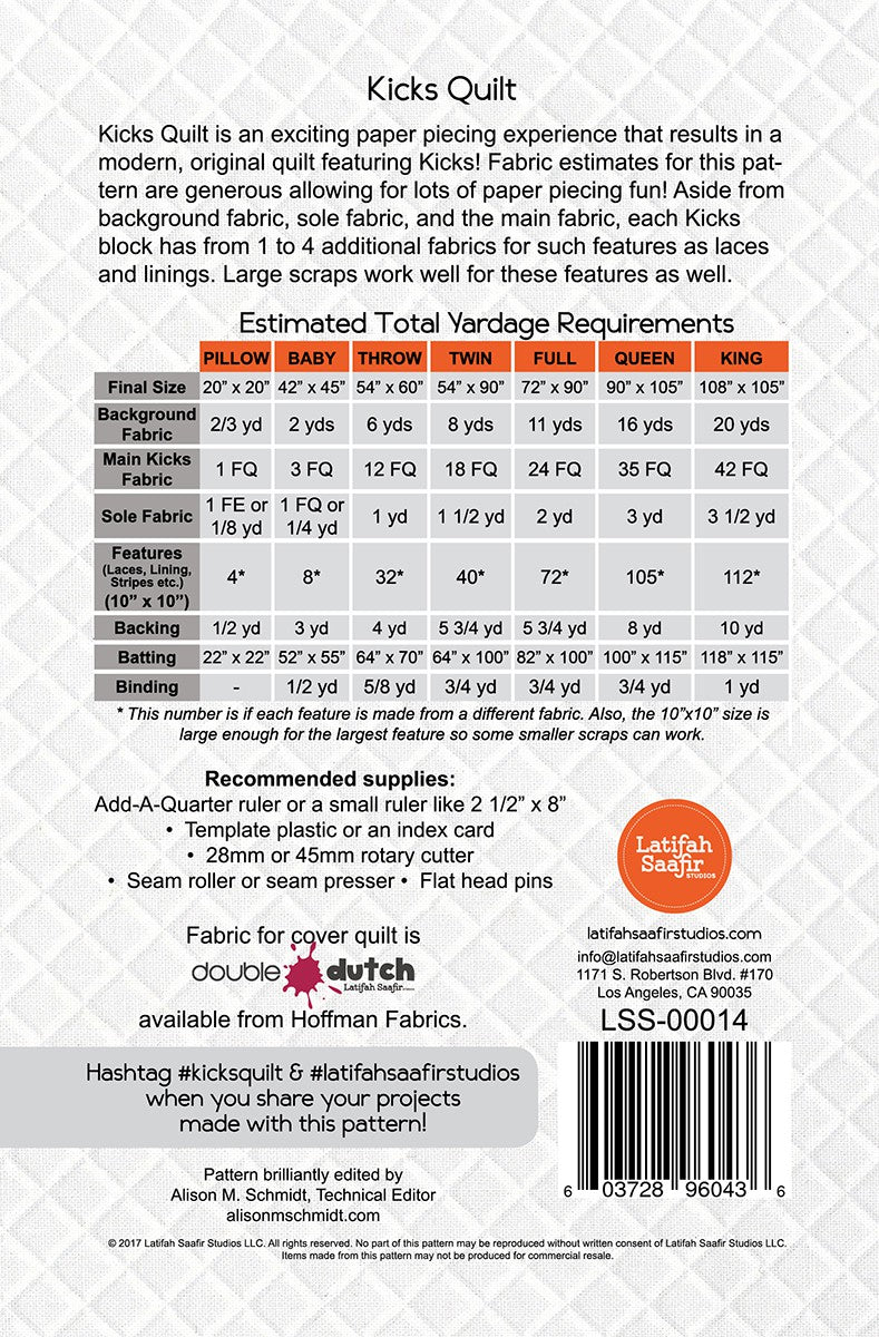 Kicks # LSS-00014 - Special Order