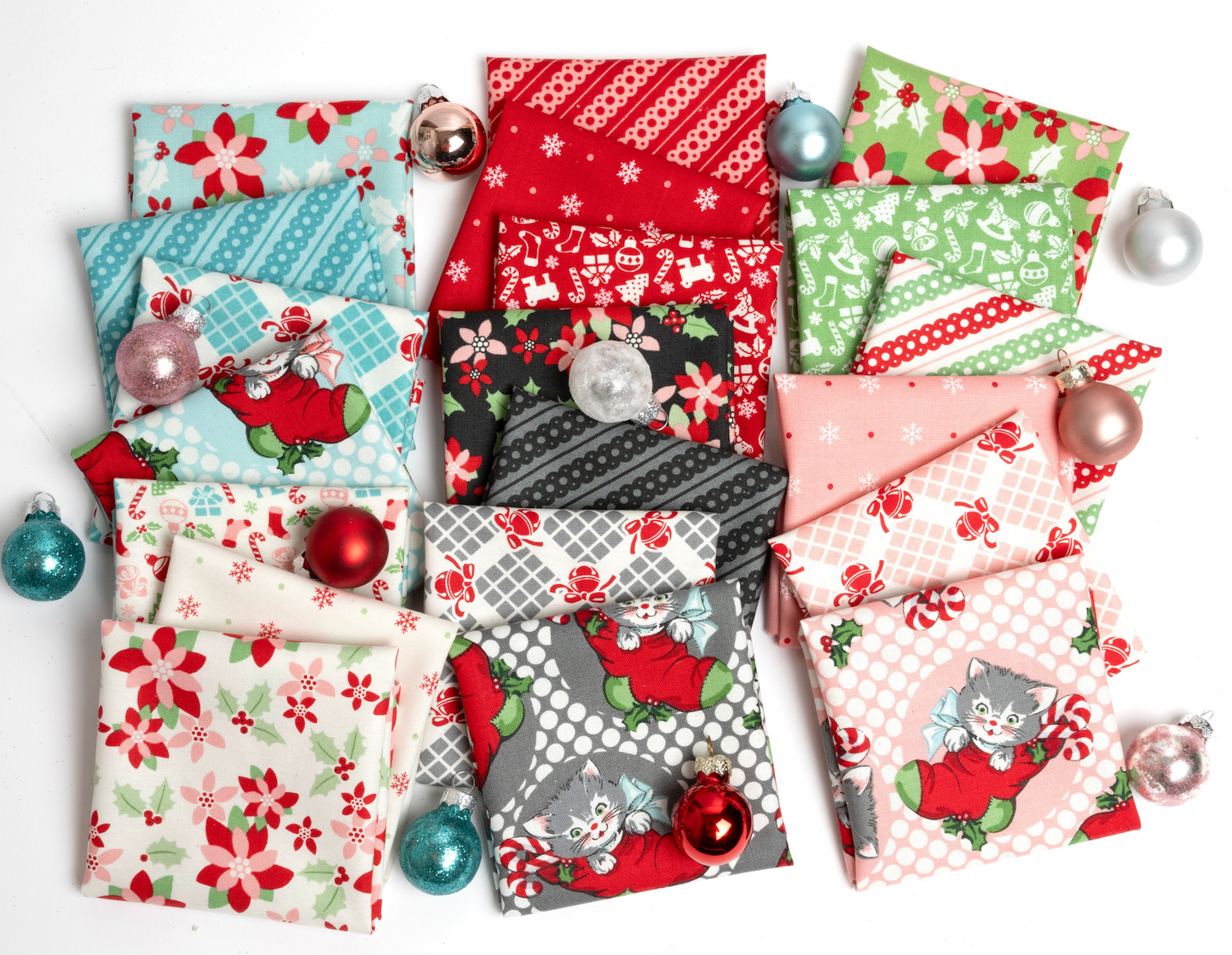 Kitty Christmas By Urban Chiks : Kitty Dots Stockings 31200 13