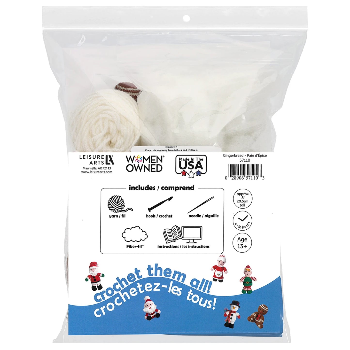 Holiday Friends Gingerbread Amigurumi Kit - Special Order