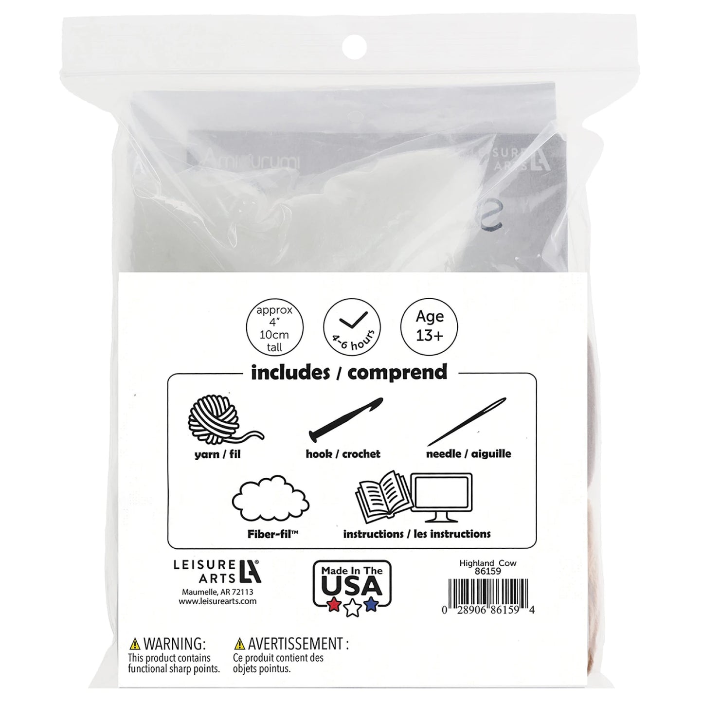 Miniature Highland Cow Amigurumi Kit - Special Order