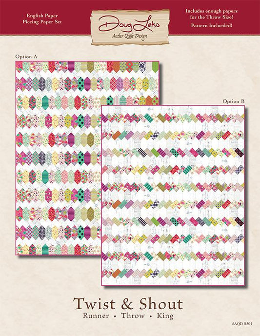 Antler Quilt Design Twist & Shout 3/8" Template Acrylic Template Set