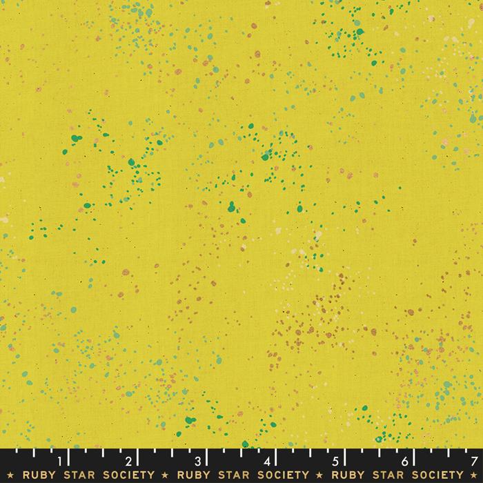 Speckled by Rashida Coleman Hale - Speckled Metallic Citron RS5027 65M