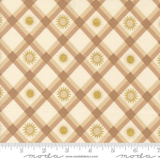 Ladybug Whimsy by Gingiber : Plaid Sunshine Metal Natural 48447 12M