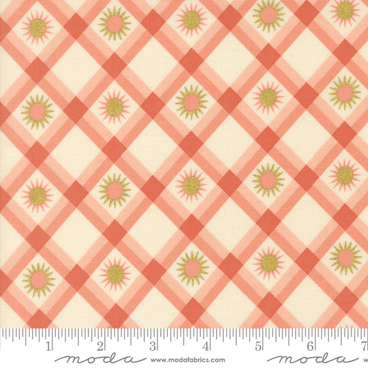 Ladybug Whimsy by Gingiber : Plaid Sunshine Metal Zinnia 48447 16M