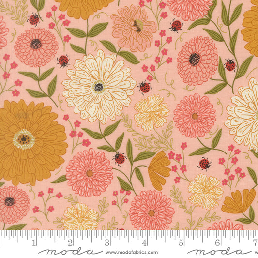 Ladybug Whimsy by Gingiber : Zinnias Metal Pretty Pink 48440 15M