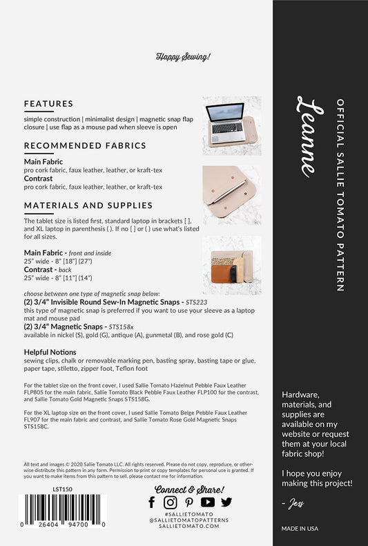 Leanne Pattern # LST150 - Special Order