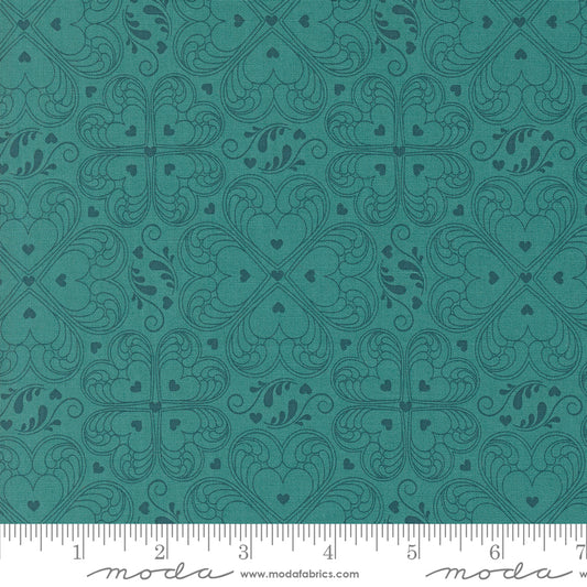 Legendary Love by Sarah Thomas of Sariditty : Valentine Damask Aqua 45054 13