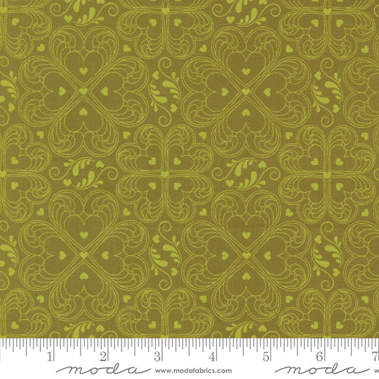 Legendary Love by Sarah Thomas of Sariditty : Valentine Damask Avocado 45054 17