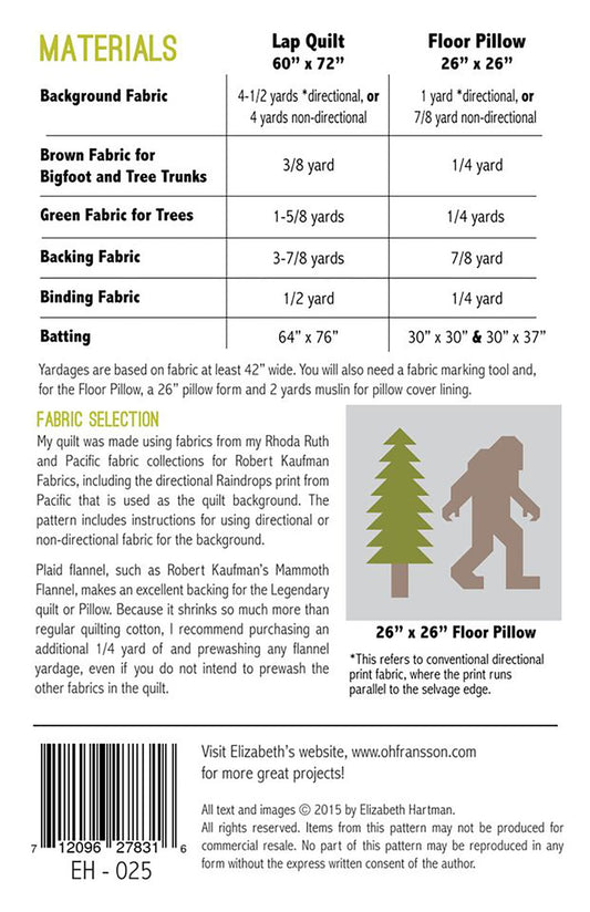 Legendary Quilt Pattern by Elizabeth Hartman