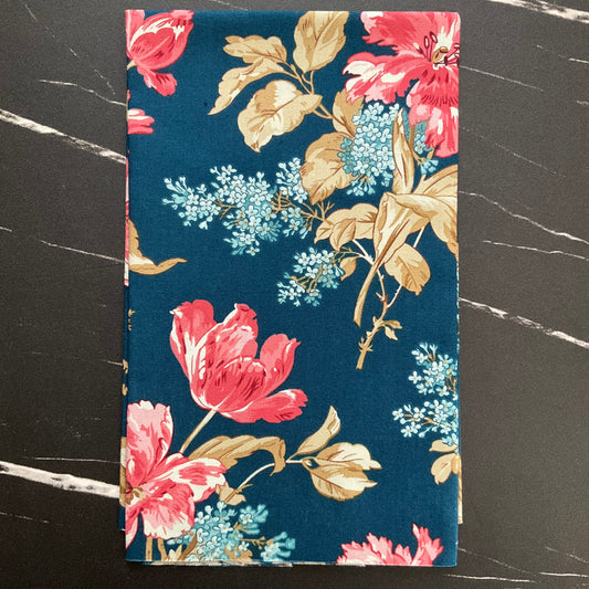 Lighthouse by Laundry Basket Quilts - Front Porch Bouquet Navy A1472-B