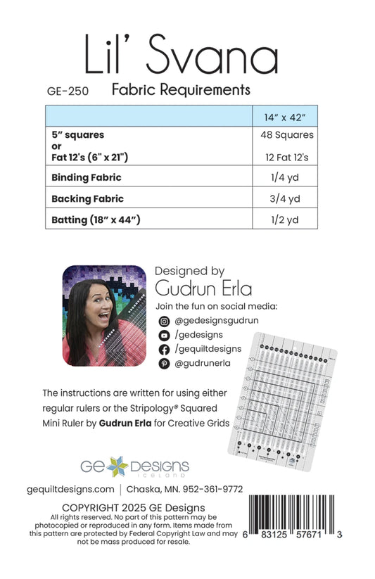 Lil' Svana Table Runner Pattern by GE Designs