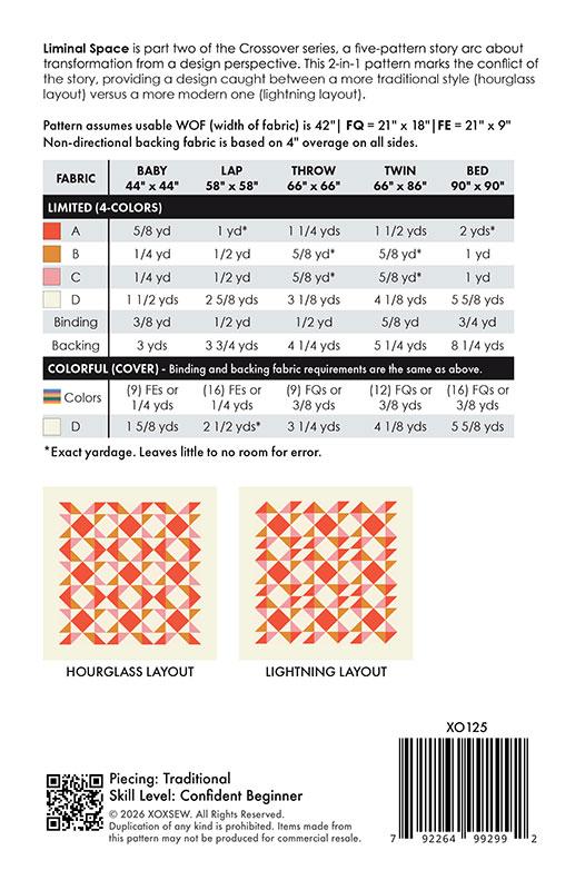 Liminal Space Quilt Pattern by XOXSEW