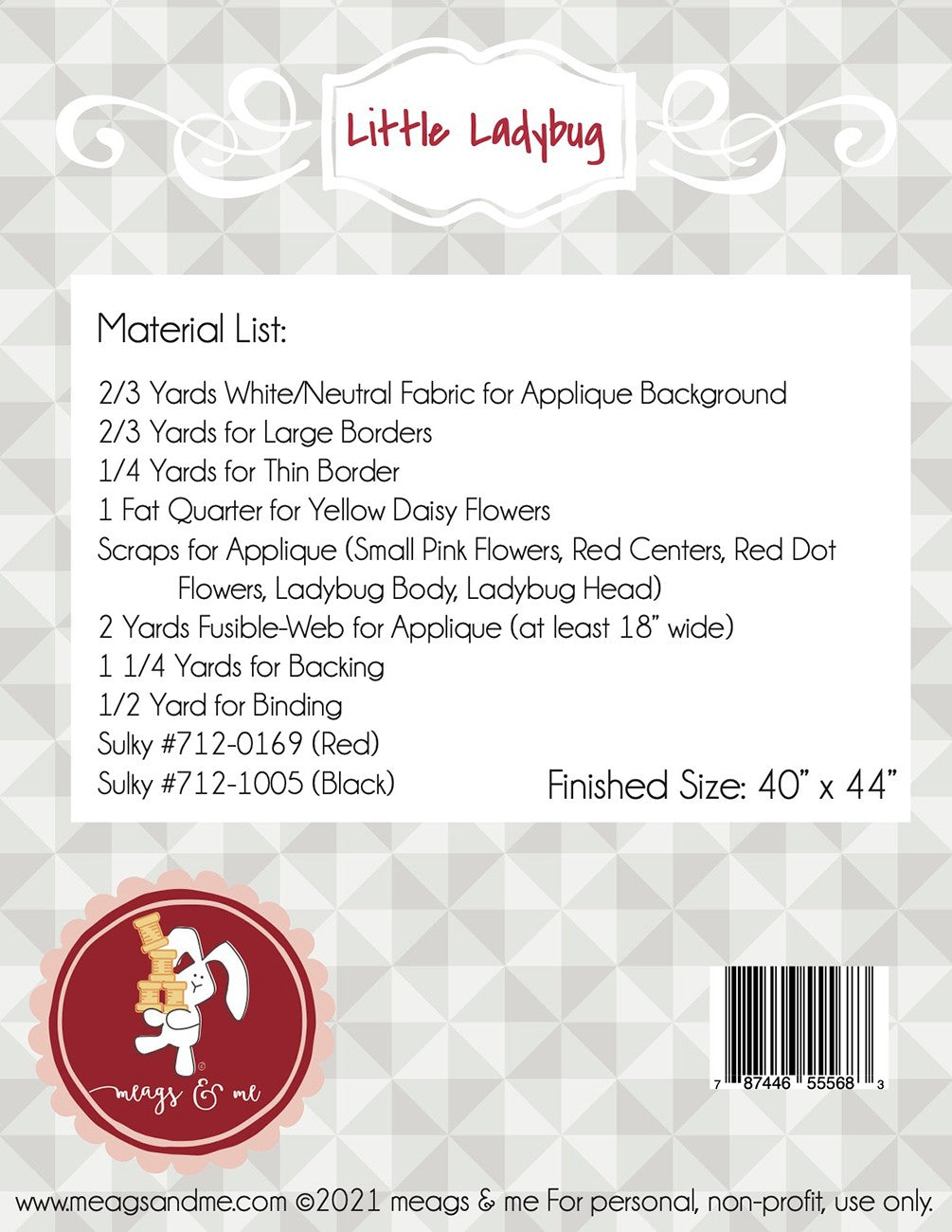 Little Ladybug # MAMP128 - Special Order