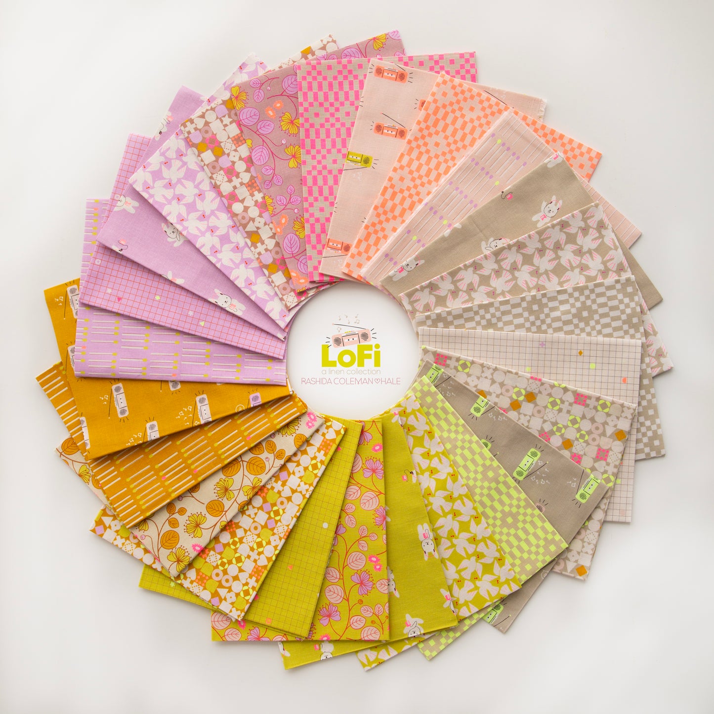 LoFi Linens by Rashida Coleman-Hale : Bitmapped Khaki RS1136 21CL