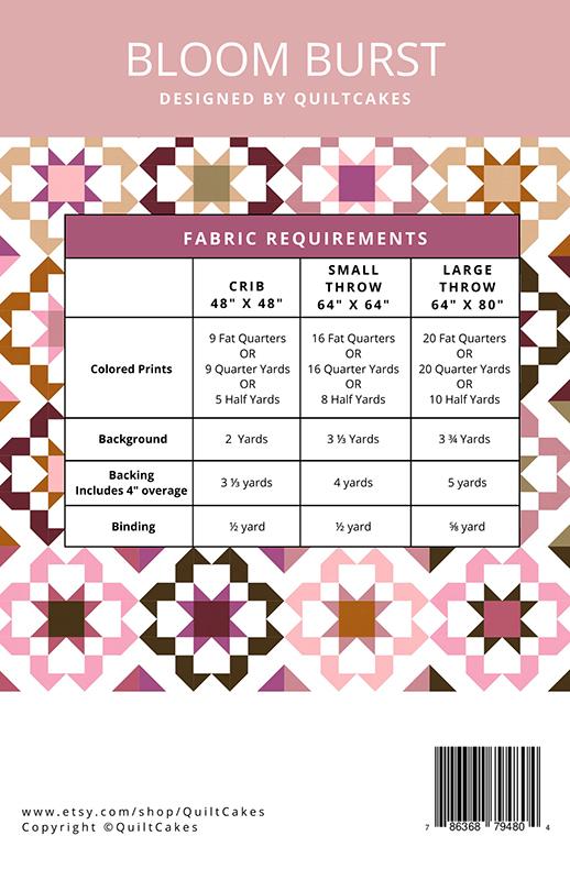 Bloom Burst Quilt Pattern by Quilt Cakes