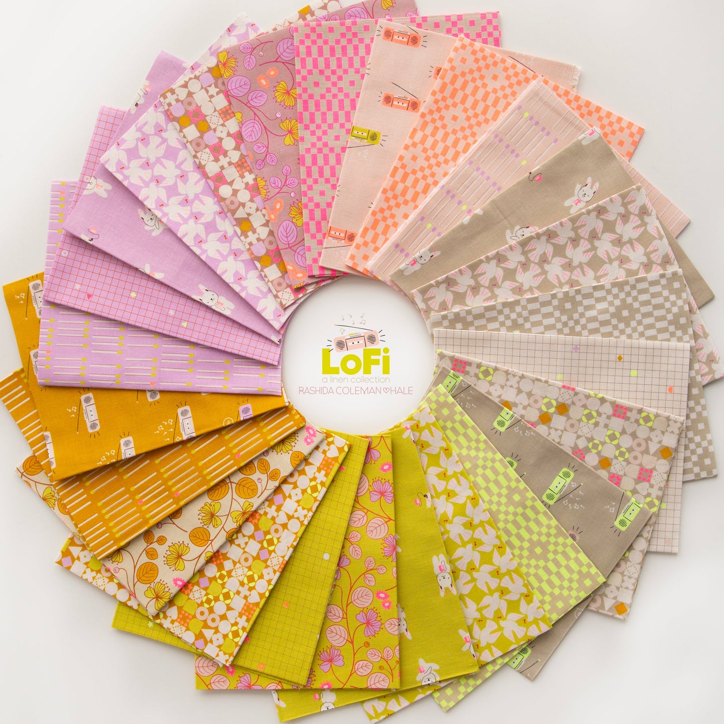 LoFi Linens by Rashida Coleman-Hale : Coordinating Fabric Bundles
