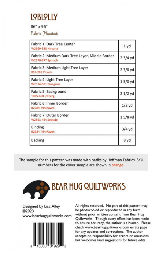 Loblolly # BHQ-282 - Special Order