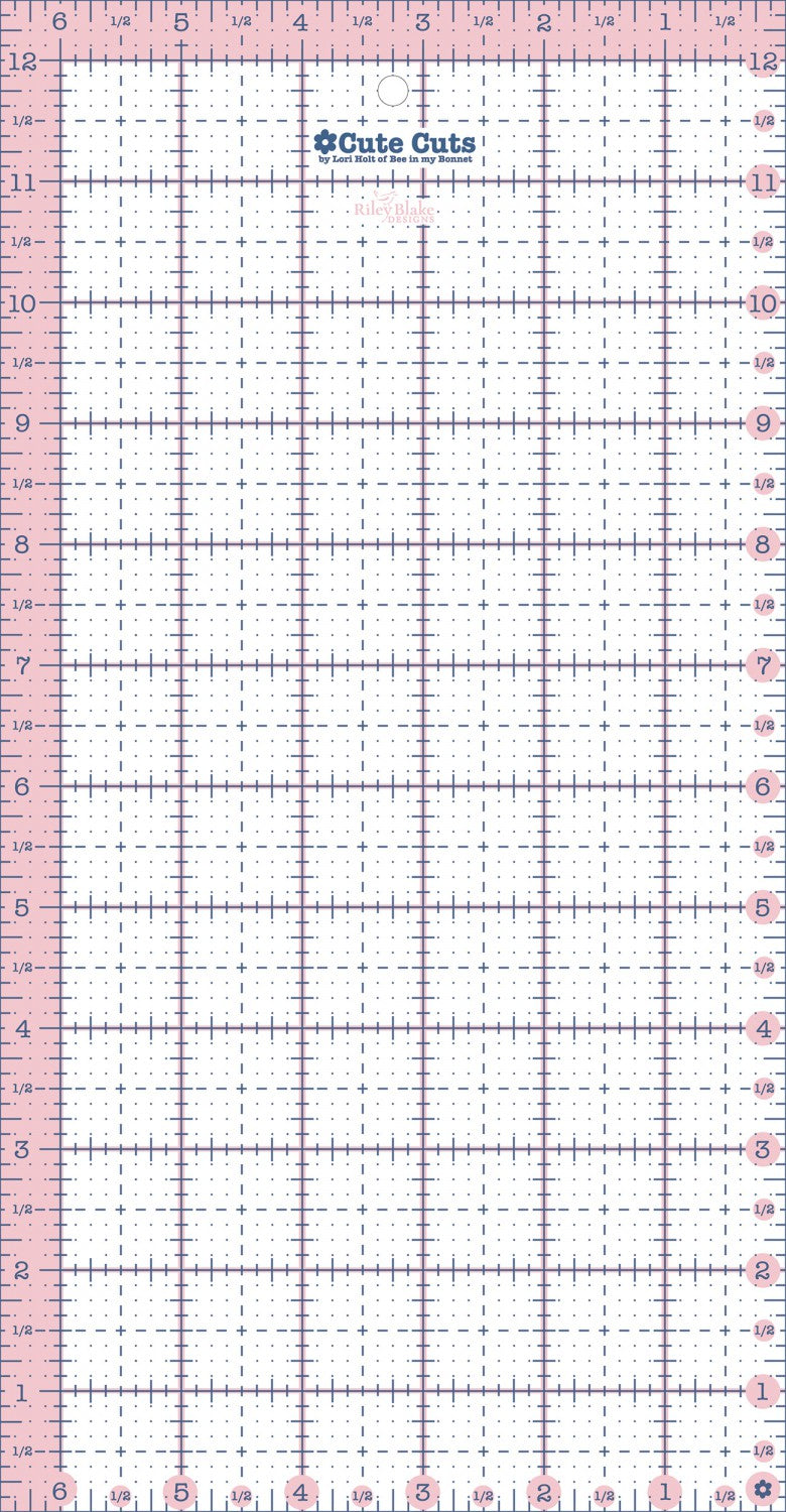 Lori Holt Cute Cuts™ Ruler Rectangle 6-1/2in x 12-1/2in # STCC-5544 - Special Order