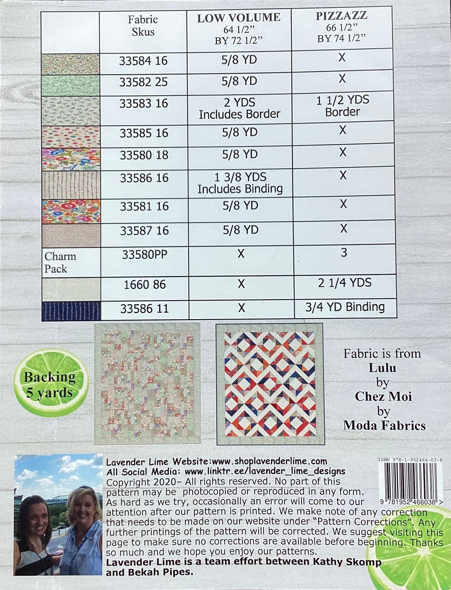 Low Volume with Pizzazz Pattern by Lavender Lime