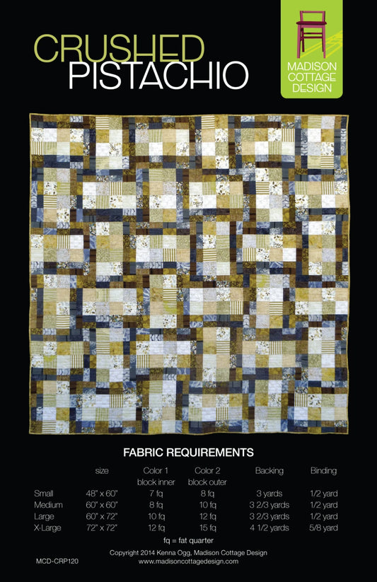 Crushed Pistachio Quilt Pattern by Madison Cottage Design