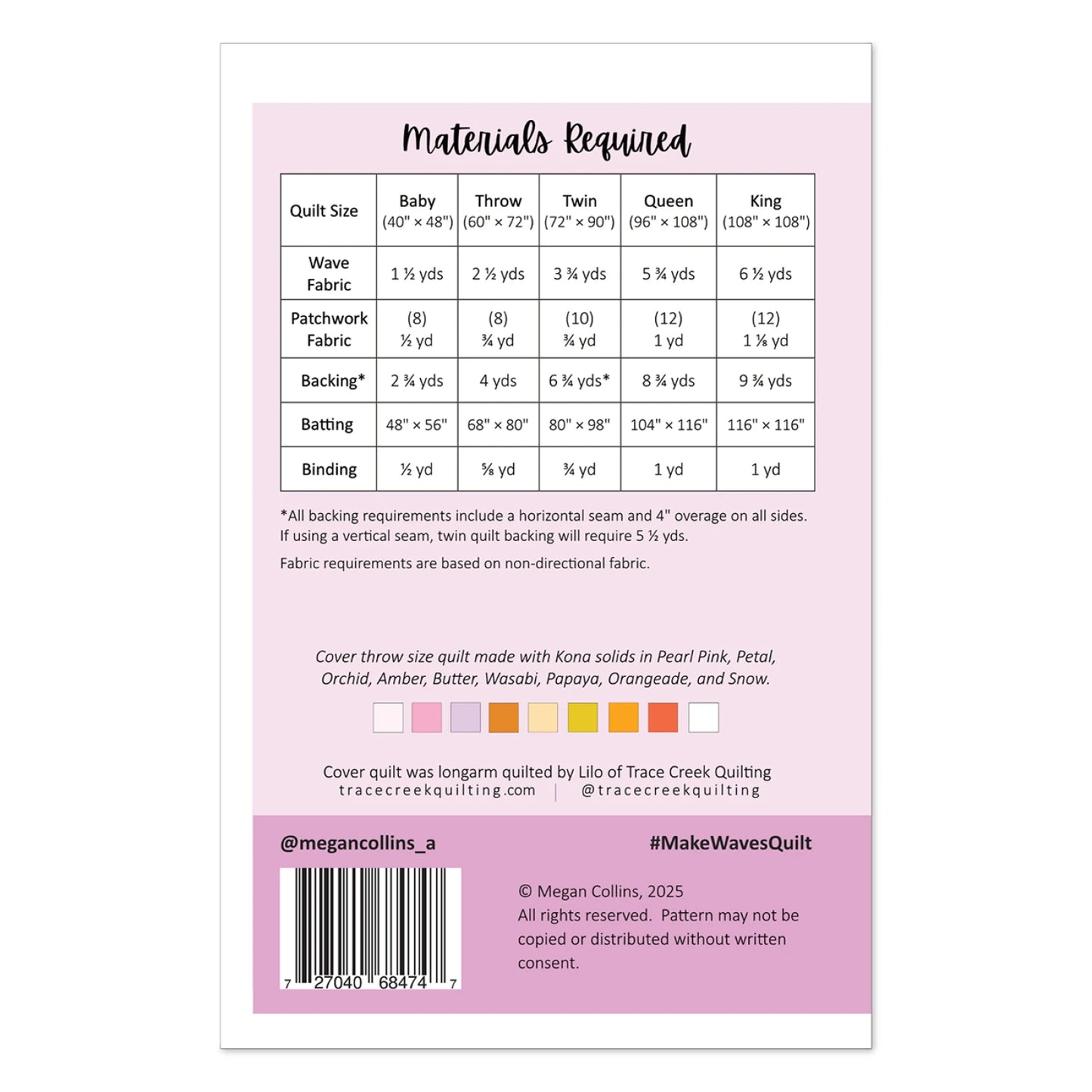 Make Waves Quilt Pattern by Megan Collins Quilt Design