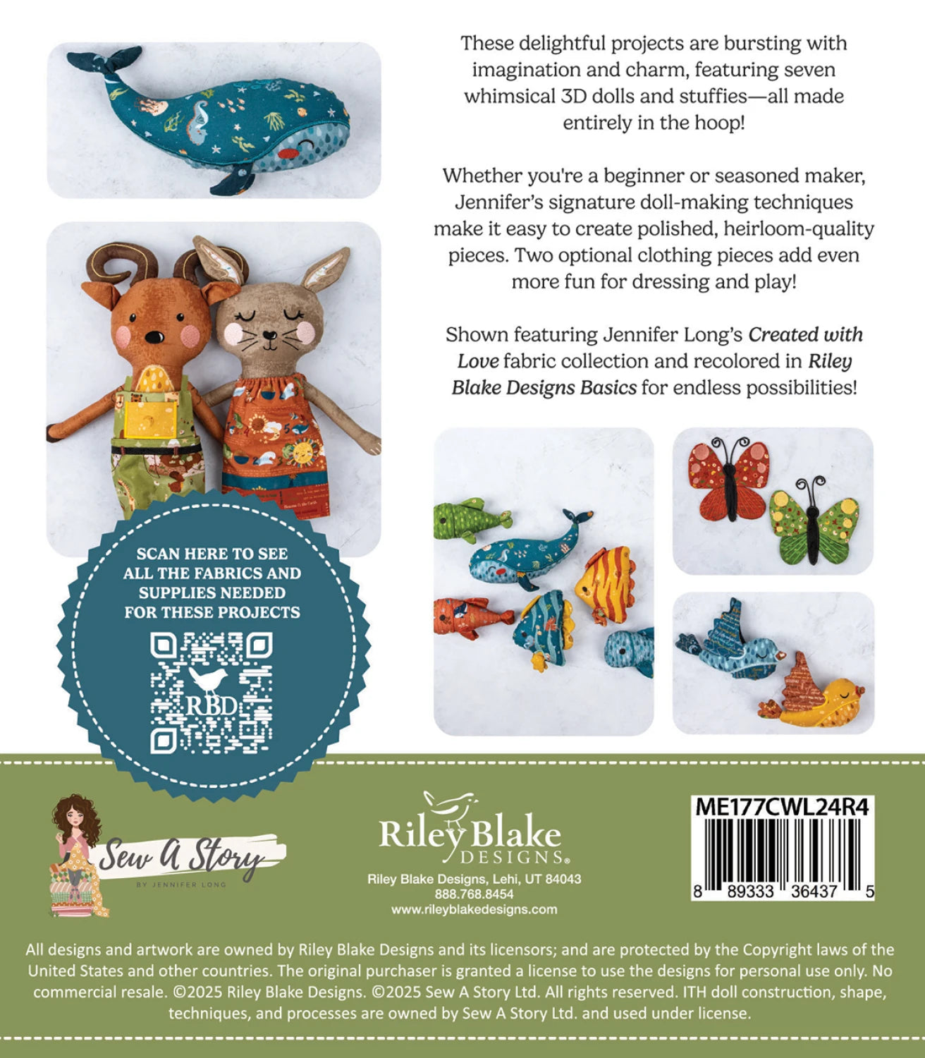 Created With Love Dolls - Machine Embroidery USB