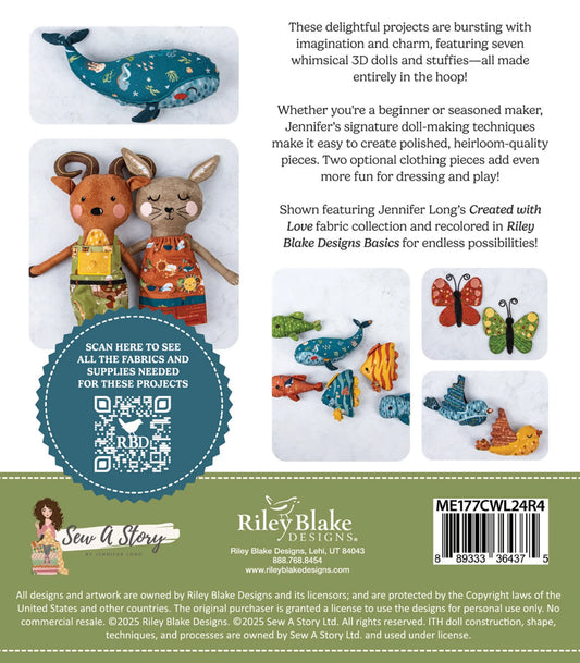 Created With Love Dolls - Machine Embroidery USB