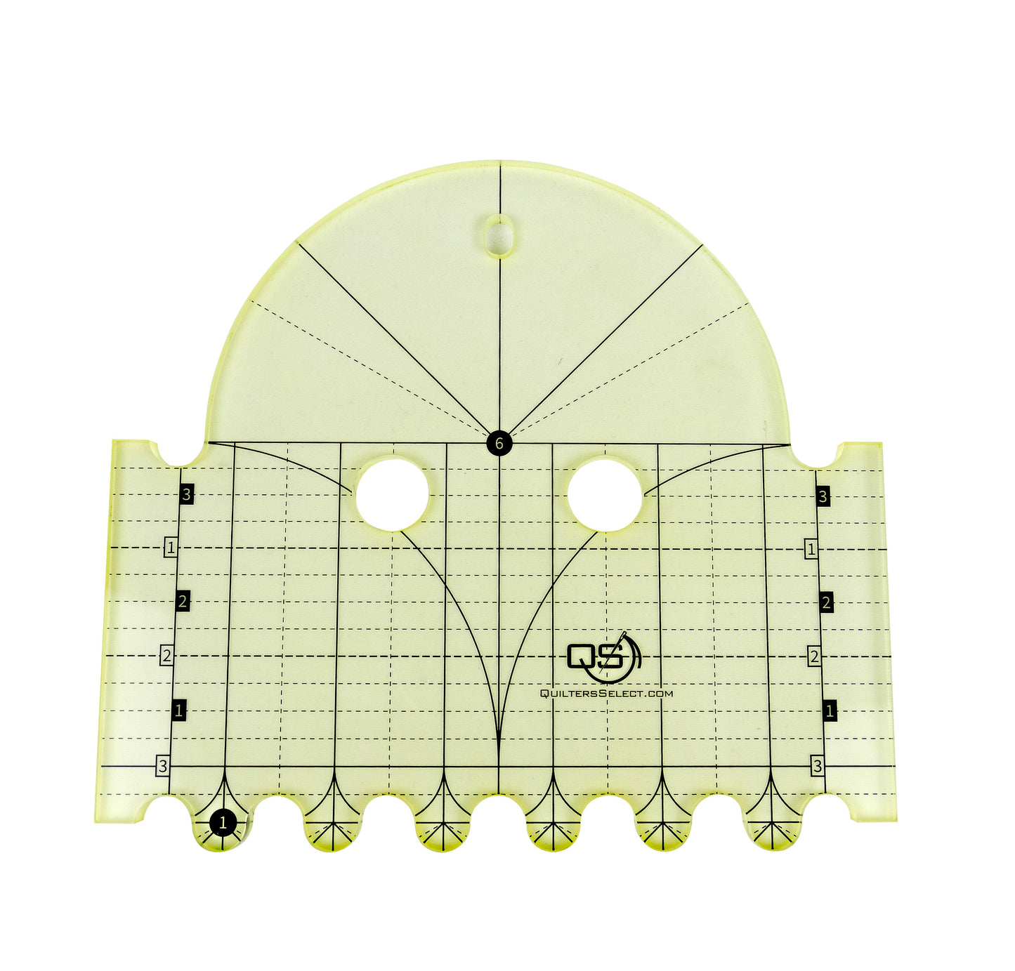 Machine Quilting Ruler 6in & 1in # QS-RUL6CL - Special Order (Will Ship After 4/27/25)