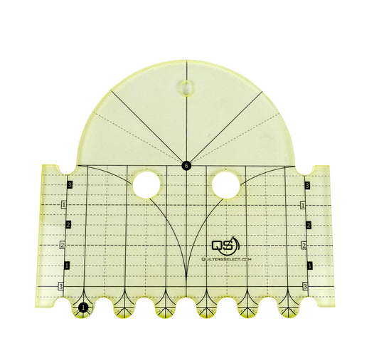Machine Quilting Ruler 6in & 1in # QS-RUL6CL - Special Order (Will Ship After 4/27/25)