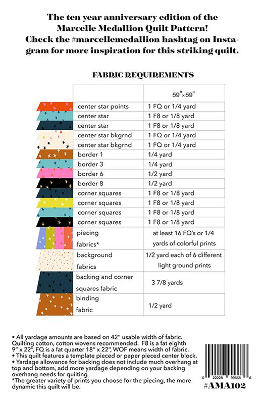 Marcelle Medallion Quilt Pattern by Alexia Abegg