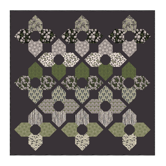 Marsh Havens by Amy MacCready : Orchid Garden Quilt Kit (Estimated Arrival January 2026)