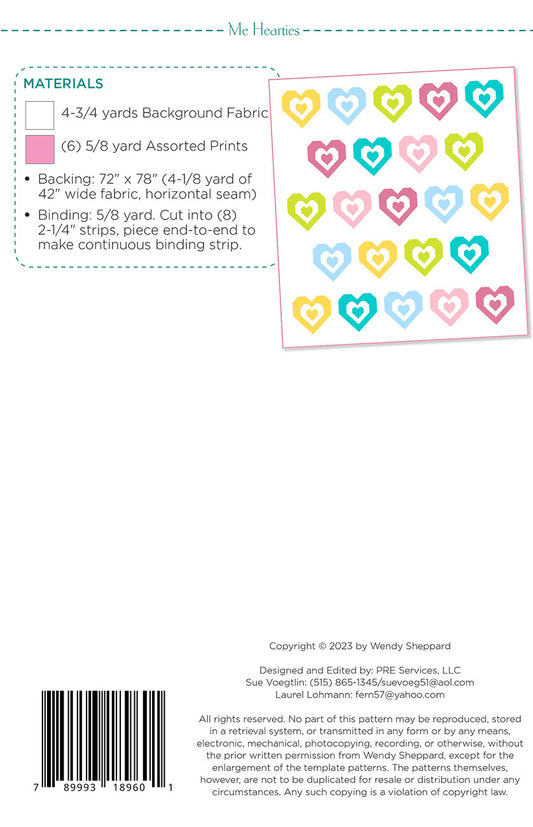 Me Hearties # WS60 - Special Order