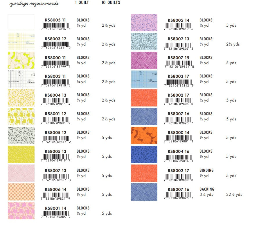 Memento by Carolyn Friedlander : Quarter Moon Quilt Kit