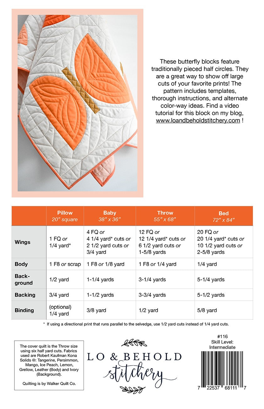 Metamorphosis Quilt Pattern by Lo & Behold Stitchery