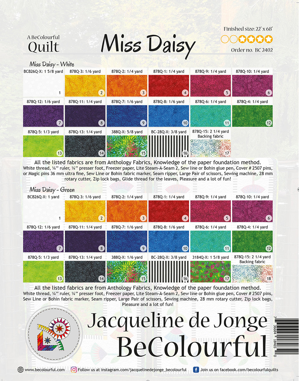 Miss Daisy # BC2402- Special Order