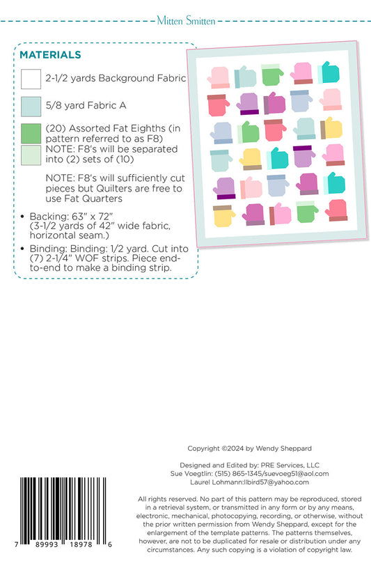 Mitten Smitten Quilt Pattern by Wendy Sheppard