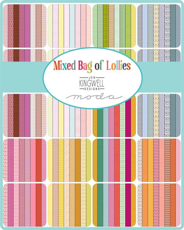Mixed Bag of Lollies by Jen Kingwell : Fabric Bundles
