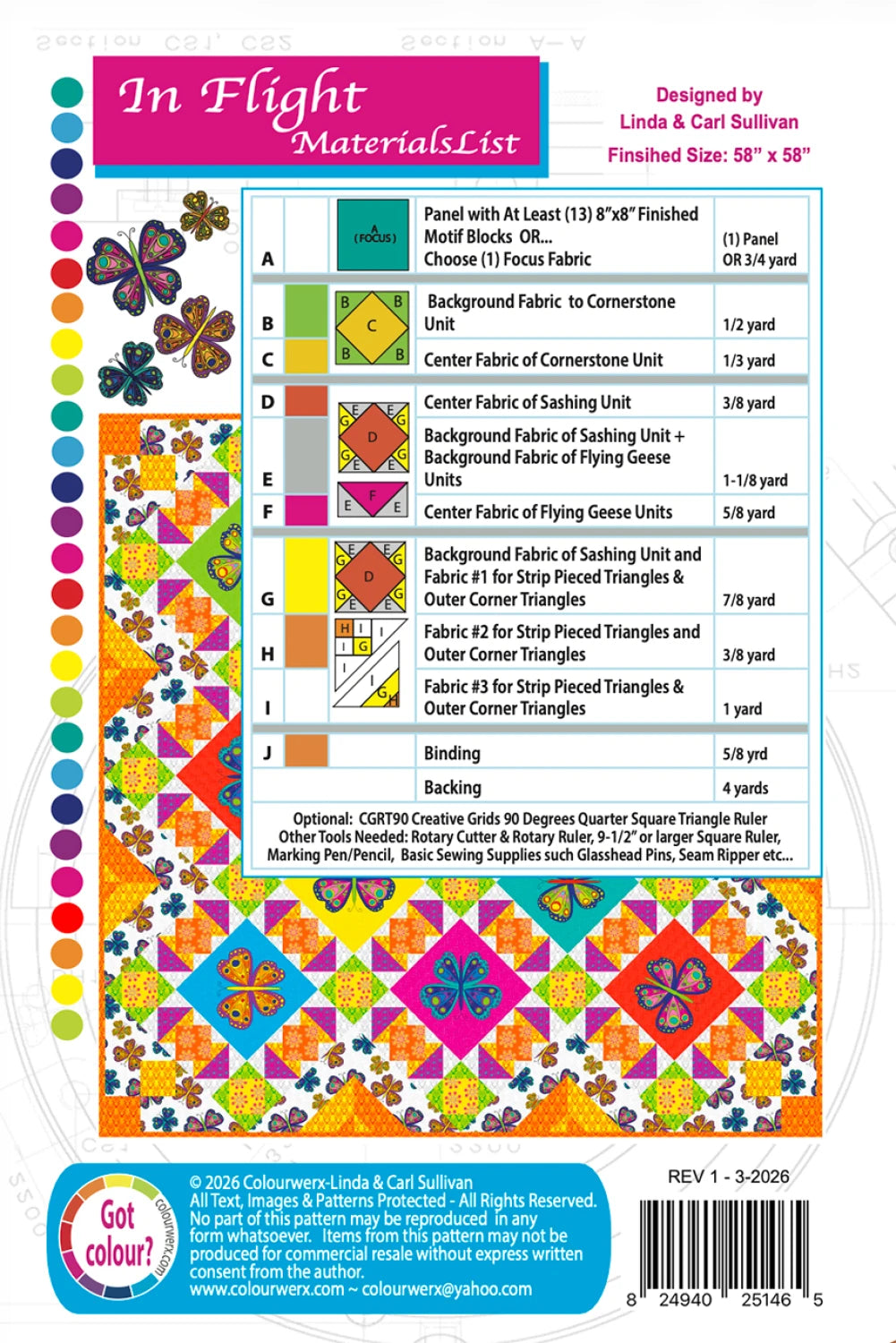 Mod by Giucy Giuce : In Flight Quilt Kit