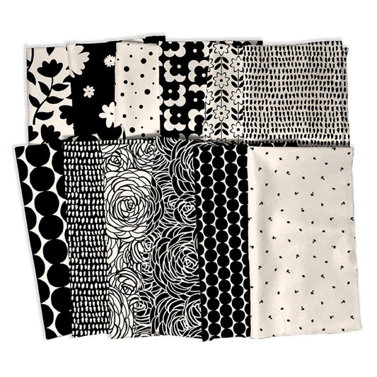 Monochrome Muse by Perfect Palette : Accentuate the Positive Quilt Kit