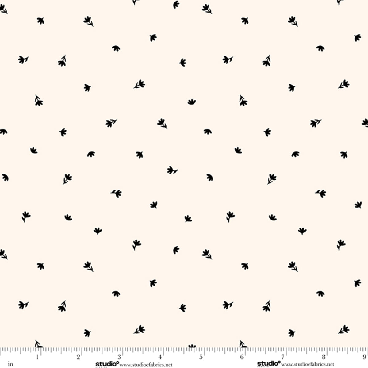 Monochrome Muse by Perfect Palette : Ditsy Porcelain/Ebony 9156-39