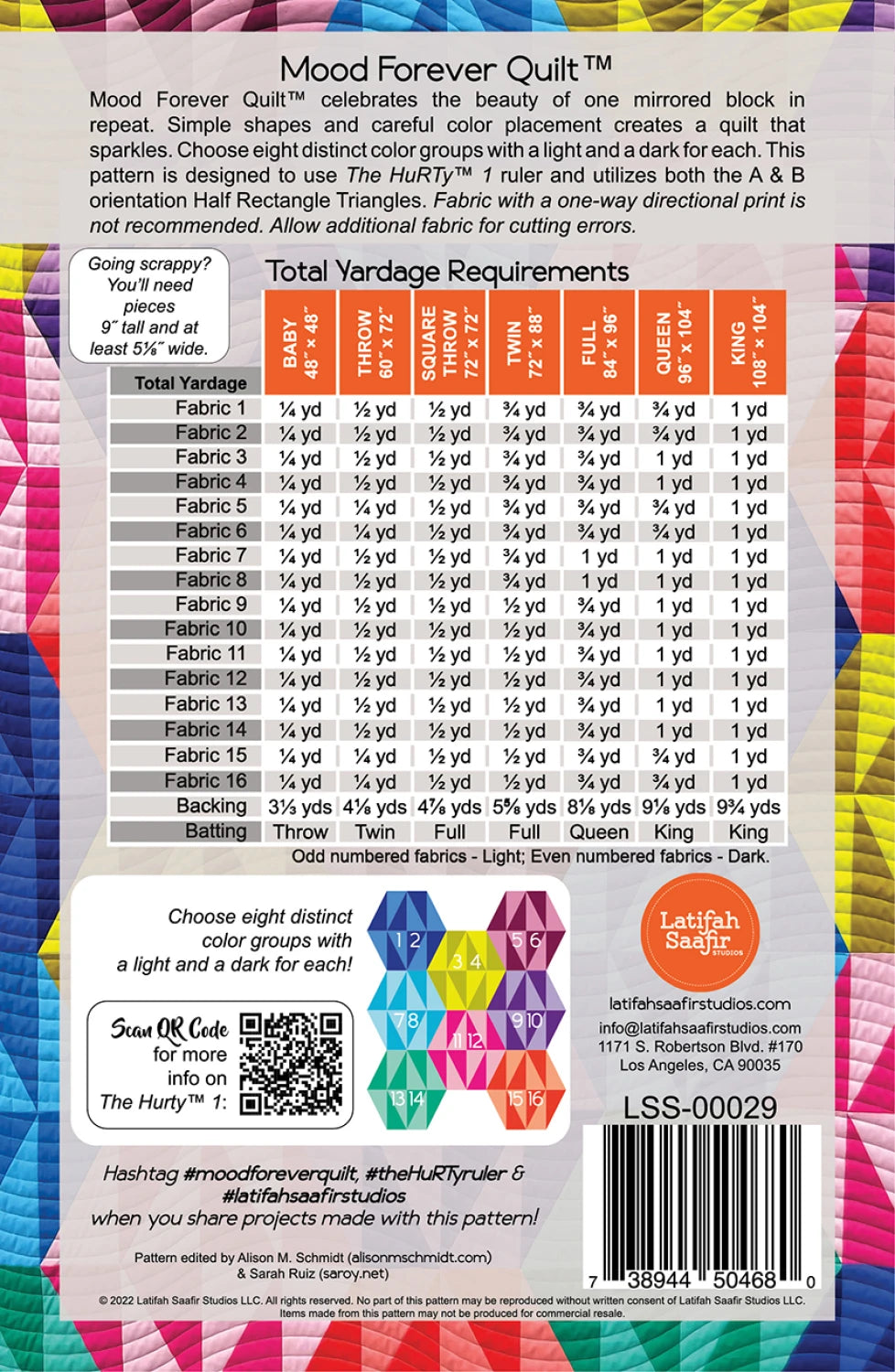 Mood Forever Quilt Pattern by Latifa Saafir