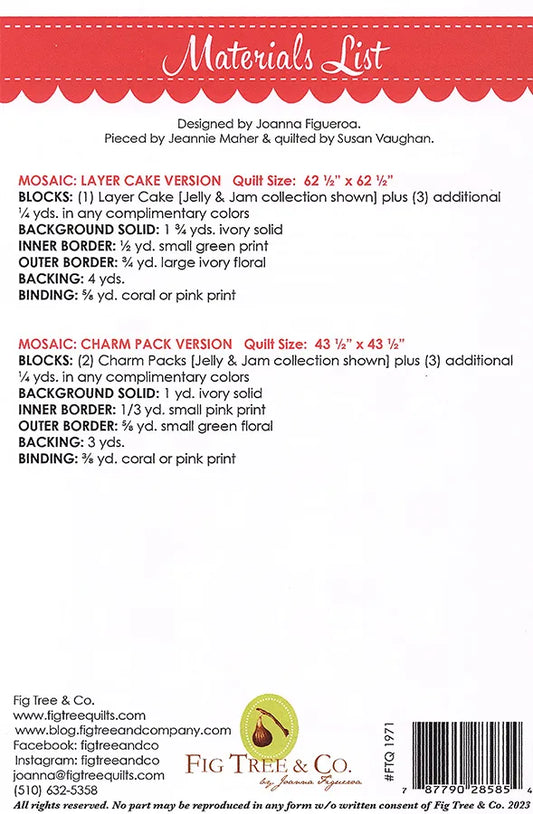 Mosaic # FTQ1971 - Special Order