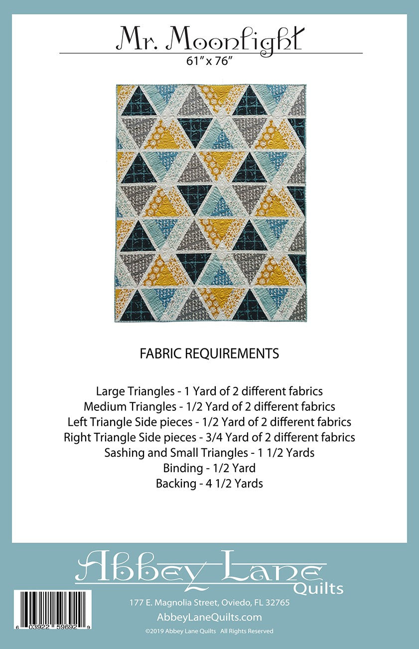 Mr Moonlight Quilt Pattern by Abbey Lane Quilts