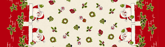 My Childhood Christmas by Stacy West -Double Border Santas and Chimney 1409-86