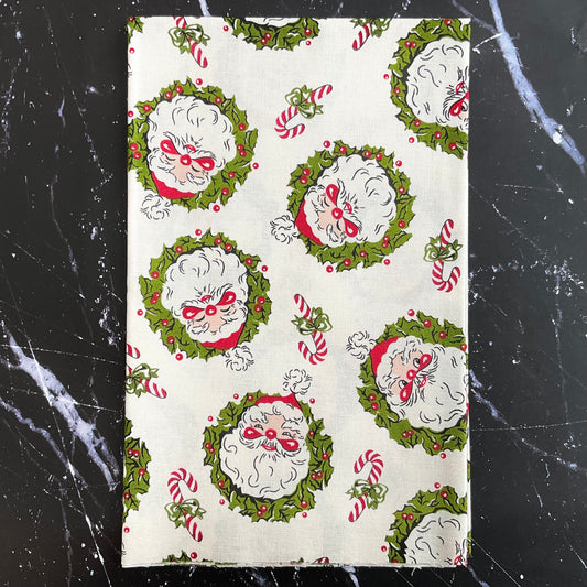 My Childhood Christmas by Stacy West -Vintage Santa Wreaths Multi 1405-68