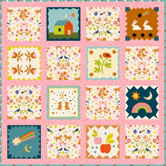 Mystic Fable by Alexia Abegg : Free PDF Mystic Fable Panel Quilt Pattern - Multiple Sizes